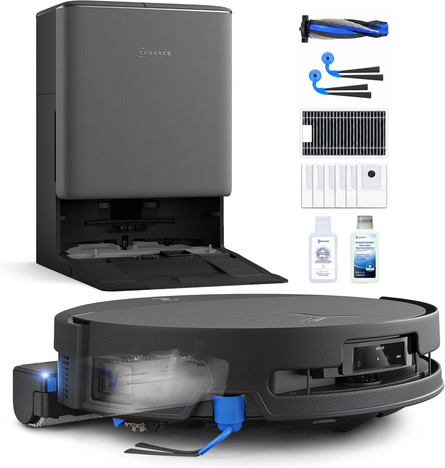 ECOVACS DEEBOT T90 PRO Omni Care Set Robot Vacuum and Mop