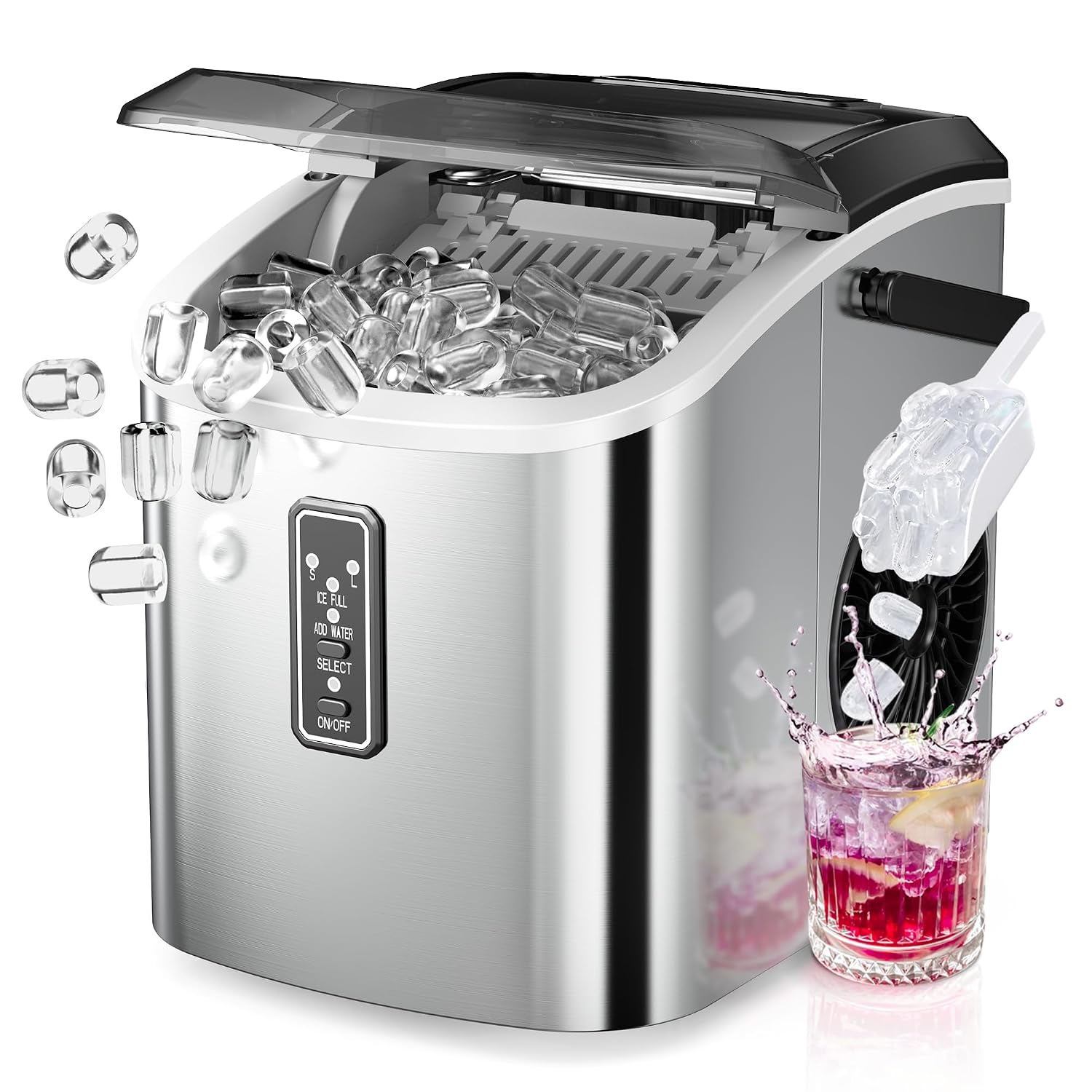 EUHOMY Ice Maker Countertop
