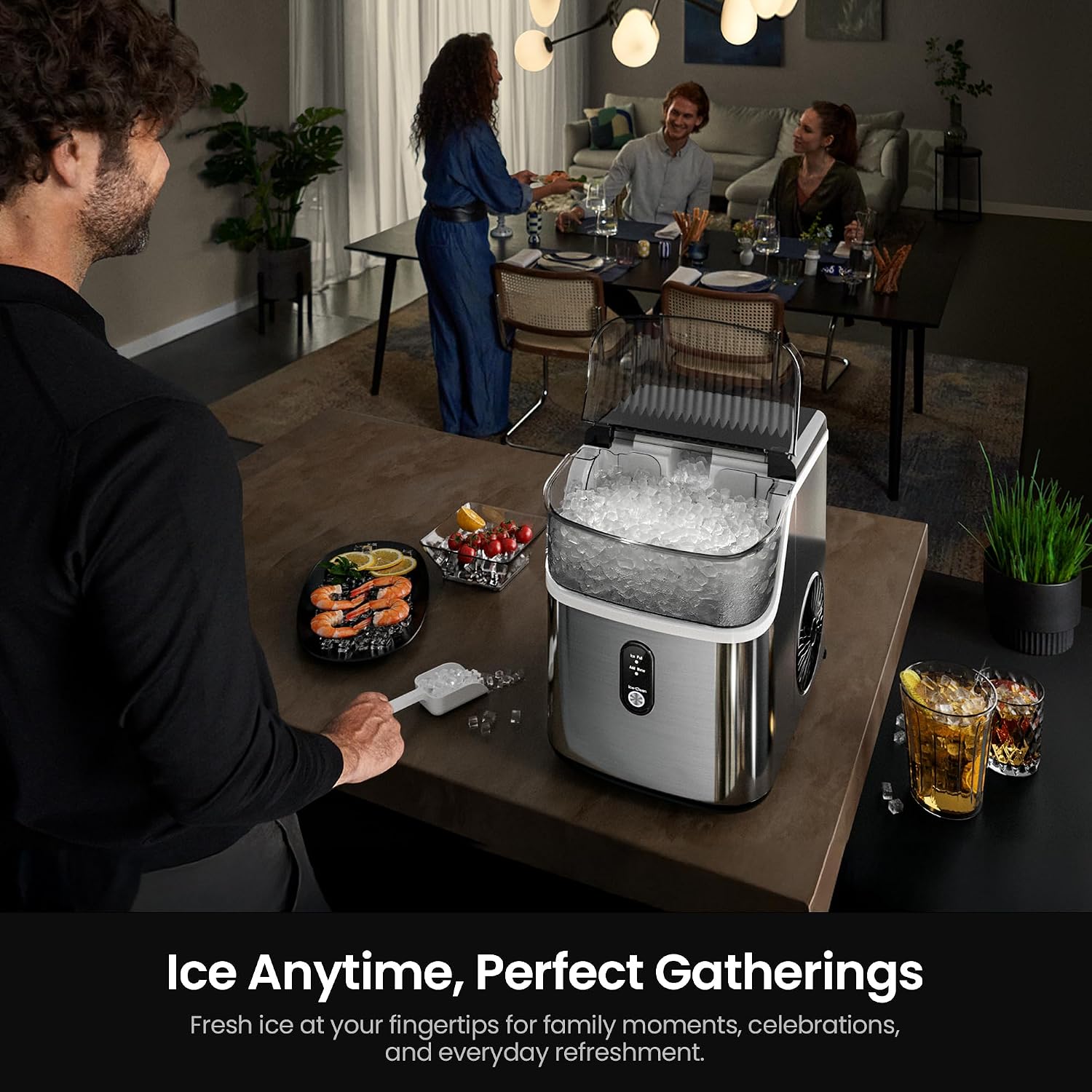 Kismile Nugget Ice Maker Countertop photo 2