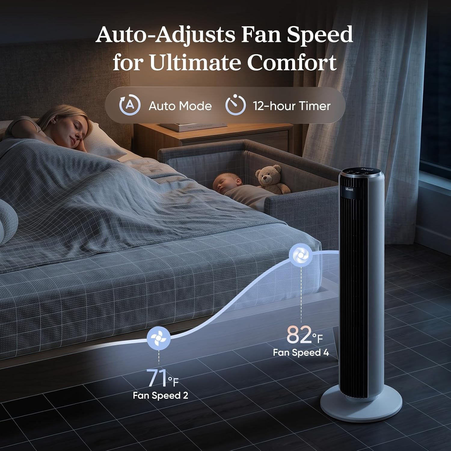 LEVOIT Tower Fan for Bedroom photo 3