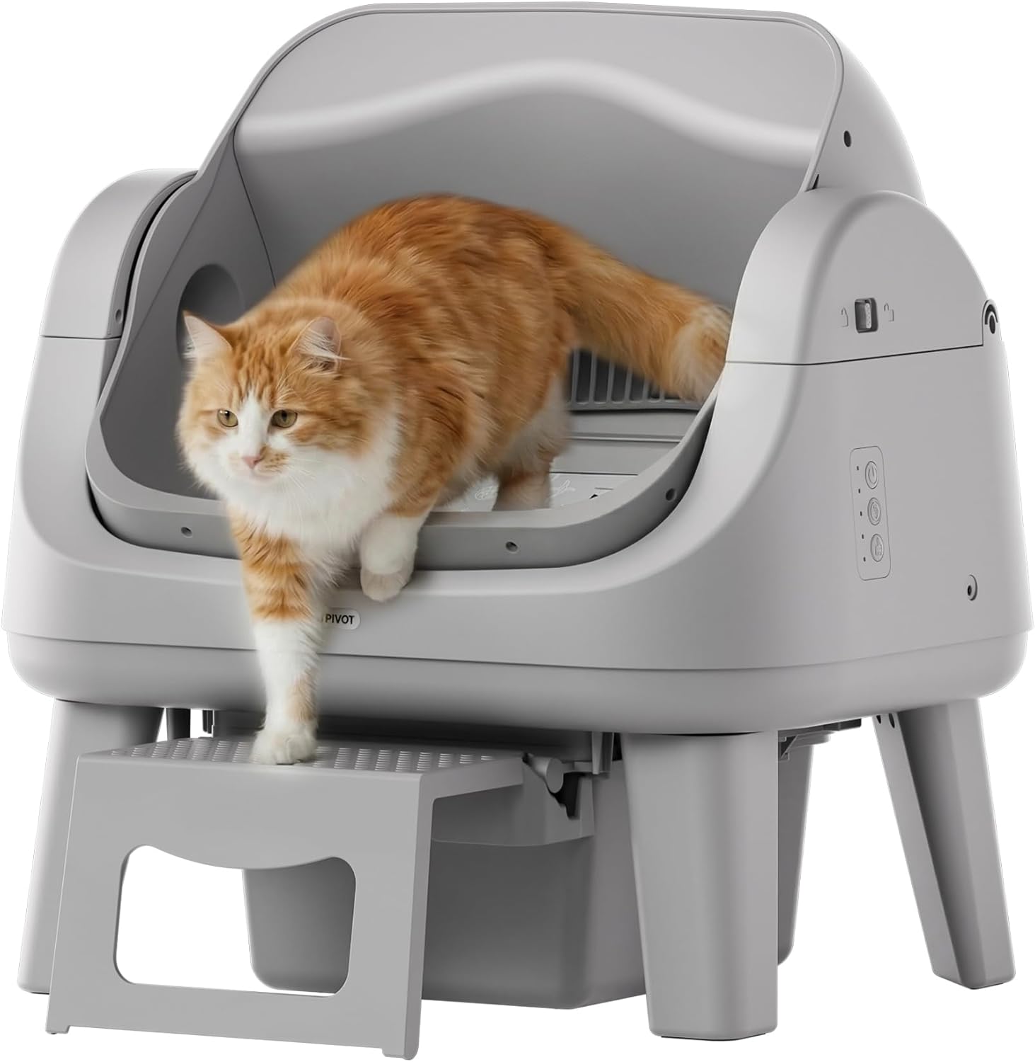 PetPivot Open Top Self Cleaning Cat Litter Box