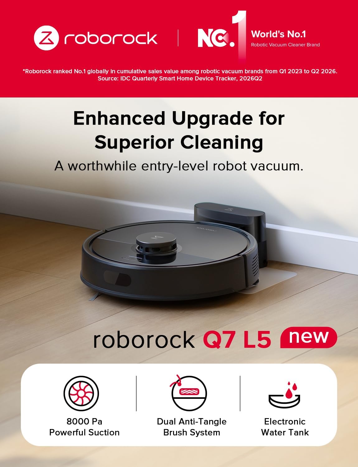 Roborock Q7 L5 Robot Vacuum and Mop Combo photo 2