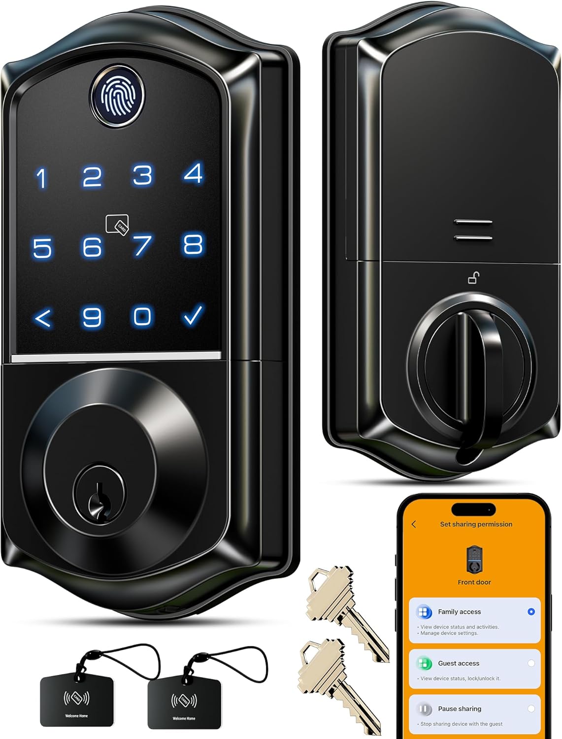 VEISE VE017 Fingerprint Smart Door Lock with App Control