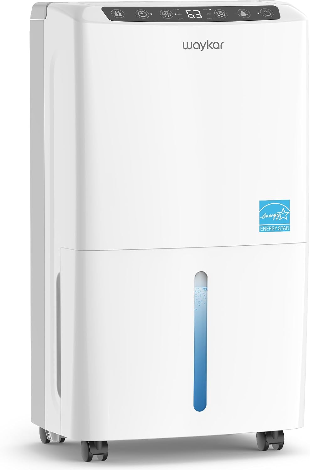 Waykar 34 Pints 2025 Most Efficient Energy Star Dehumidifier for Home and Basement